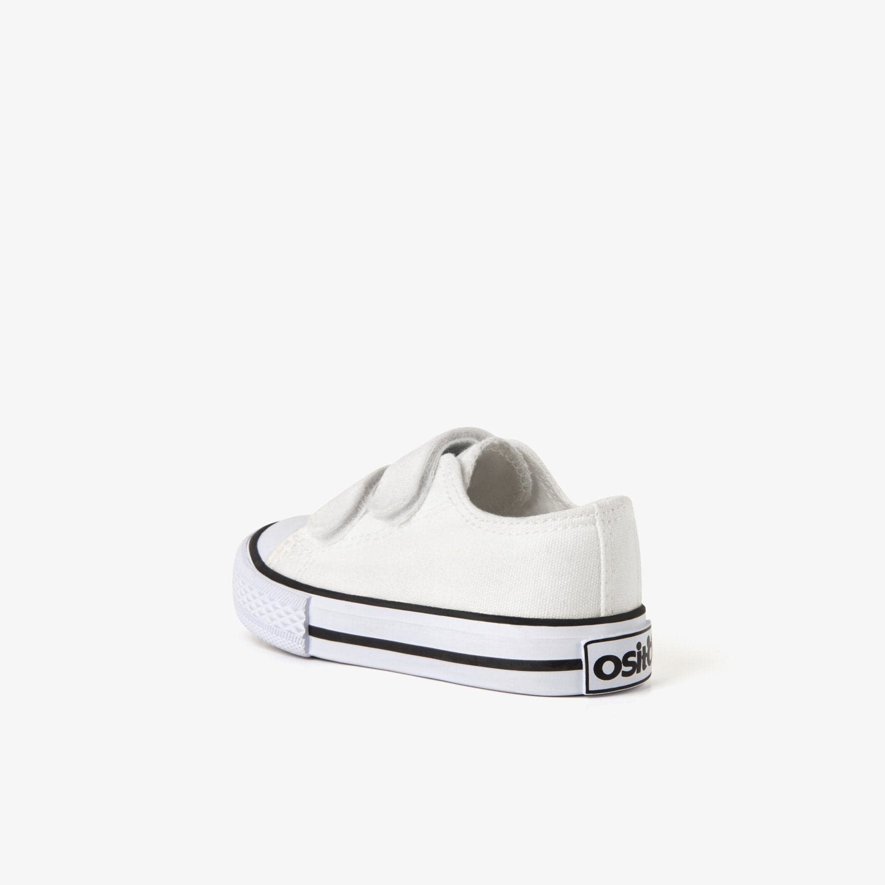 OSITO ZAPATOS Baby's White Canvas Sneakers