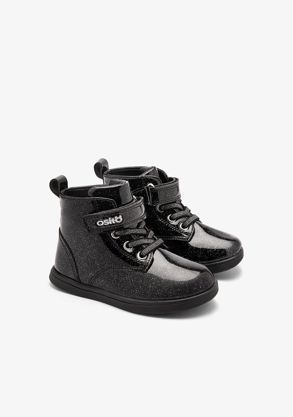 OSITO ZAPATOS / BOTAS Y BOTINES Black Glitter Strap Boots