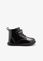 OSITO ZAPATOS / BOTAS Y BOTINES Black Glitter Strap Boots