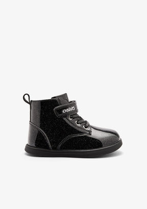 OSITO ZAPATOS / BOTAS Y BOTINES Black Glitter Strap Boots