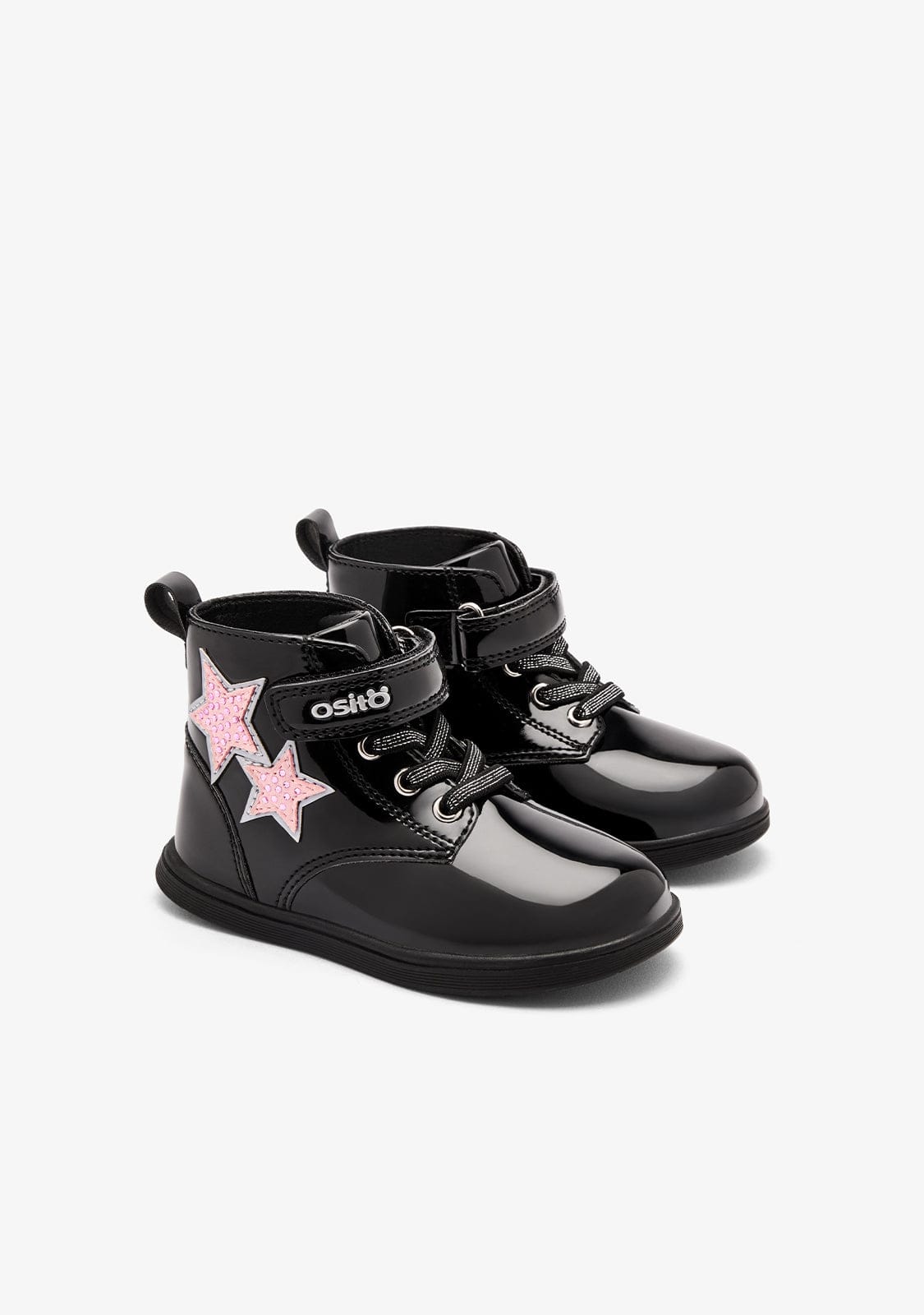 OSITO ZAPATOS / BOTAS Y BOTINES Black Strass Stars Boots