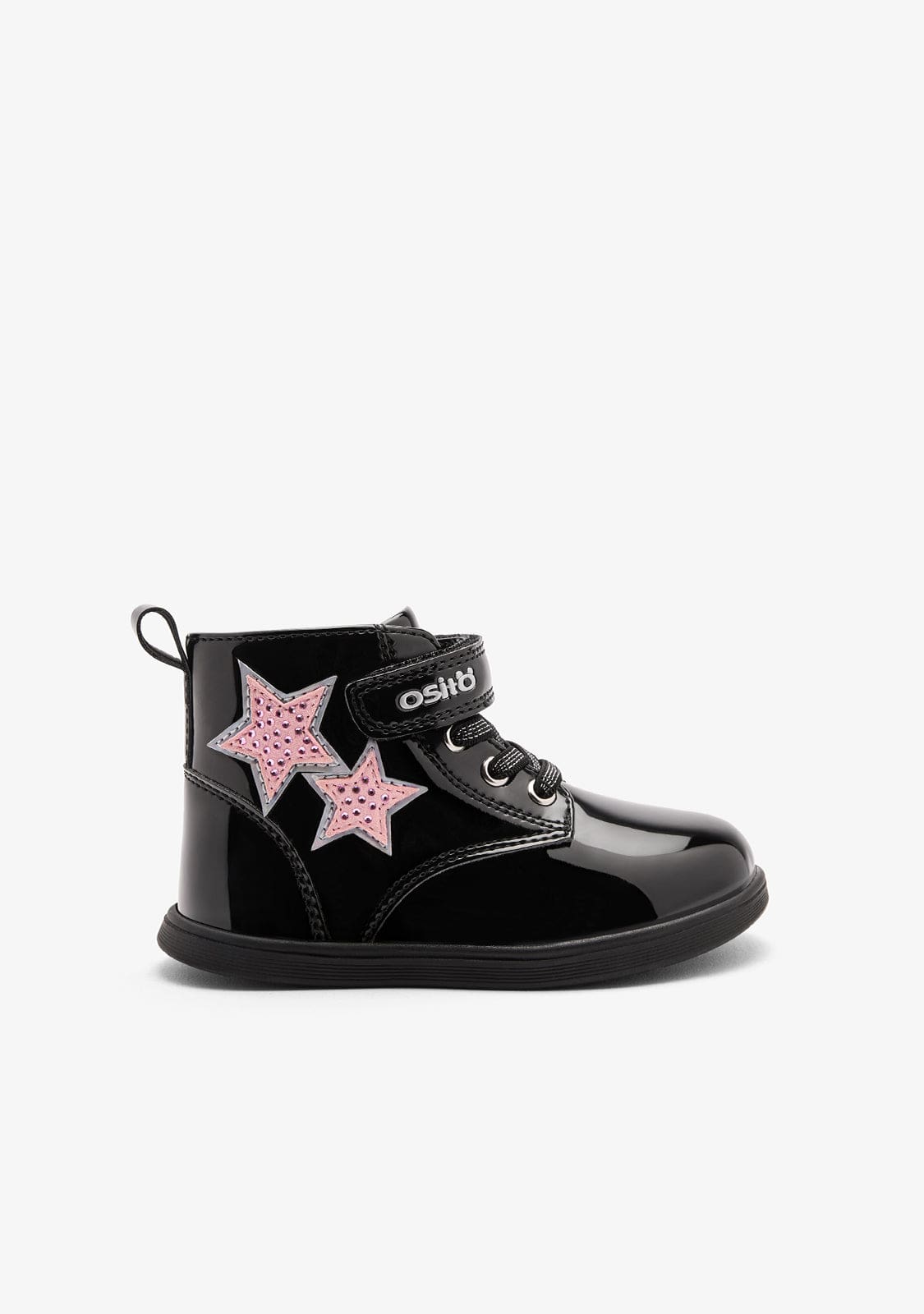 OSITO ZAPATOS / BOTAS Y BOTINES Black Strass Stars Boots