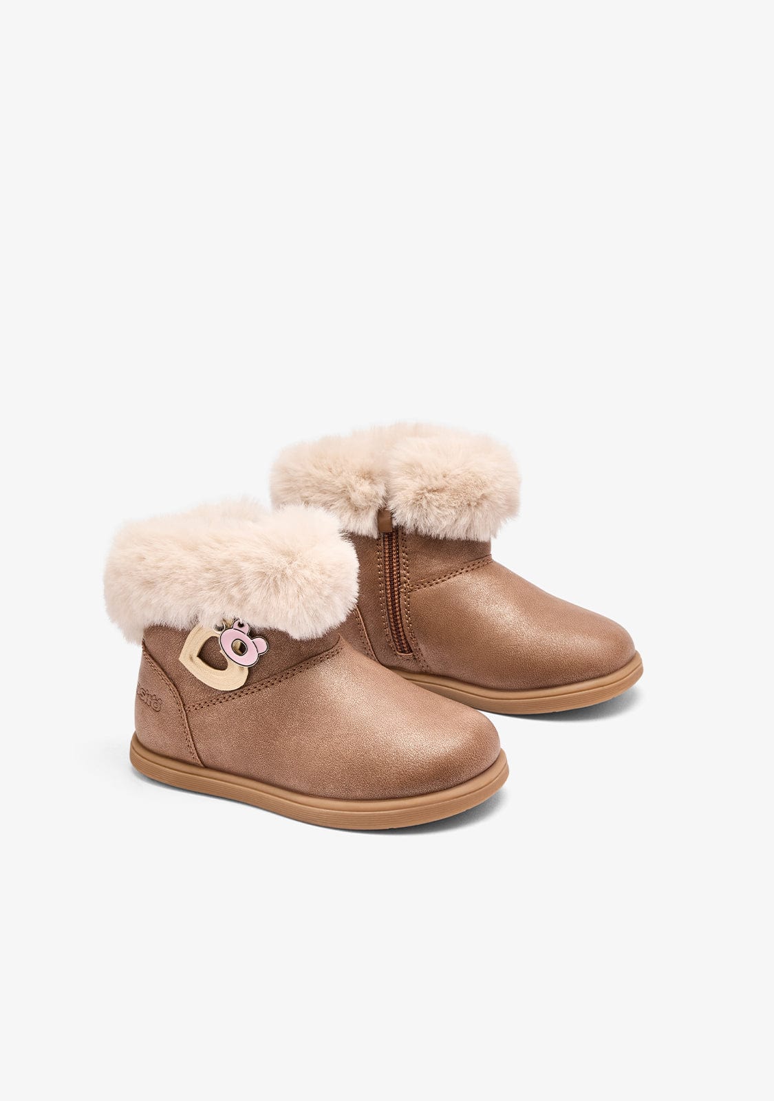 OSITO ZAPATOS / BOTAS Y BOTINES Bronze Charm Fur Boots