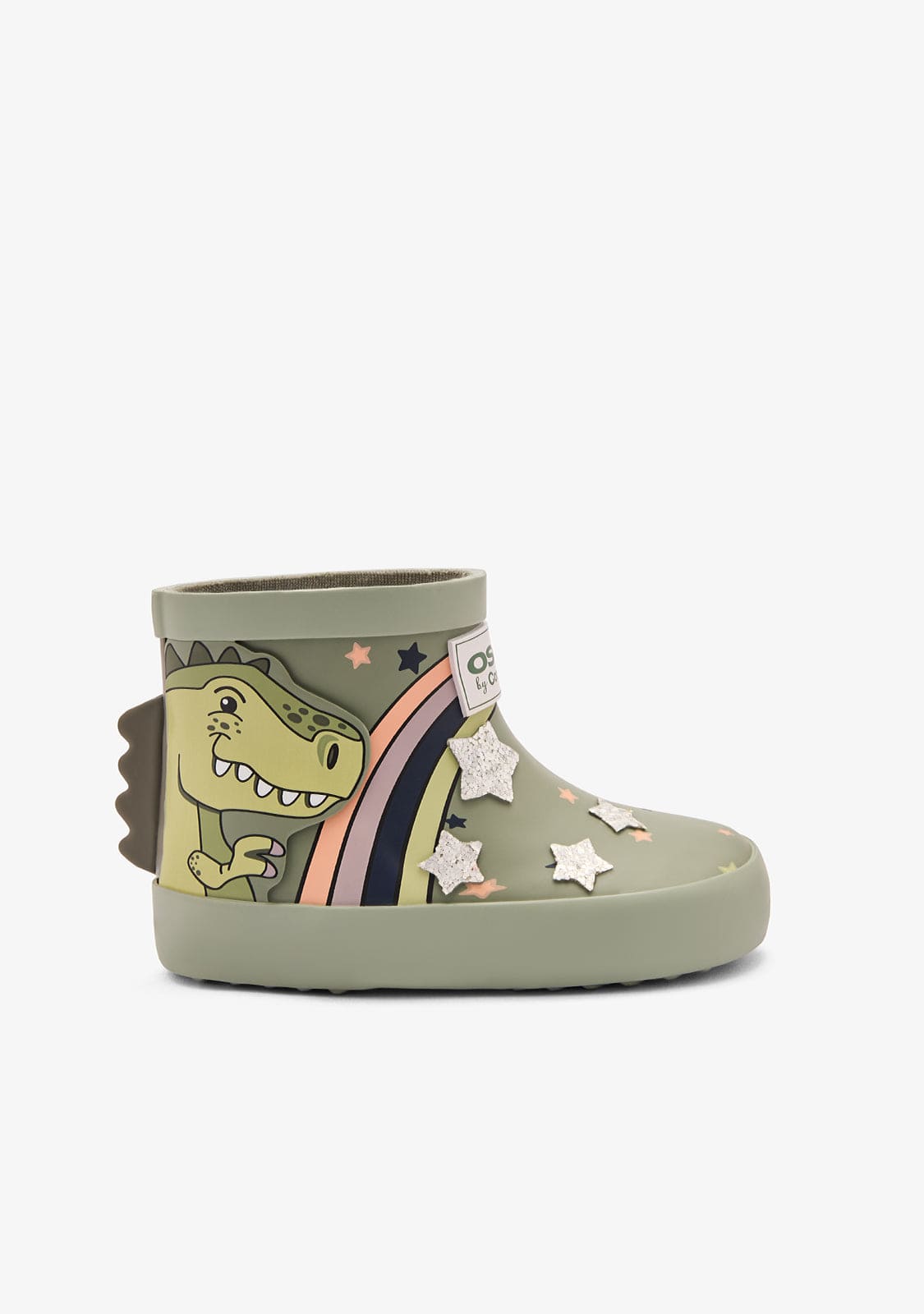 OSITO ZAPATOS / BOTAS Y BOTINES / LLUVIA Khaki Rain Dinosaur Boots