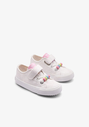 OSITO ZAPATOS / SNEAKERS / BASKET White Glitter Low Sneakers