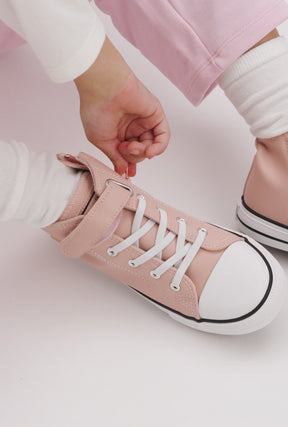 Rosa Hochgurt -Turnschuhe