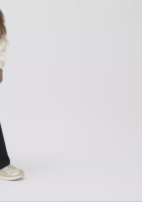 Gold Leopard Light-Up Barefoot Sneakers