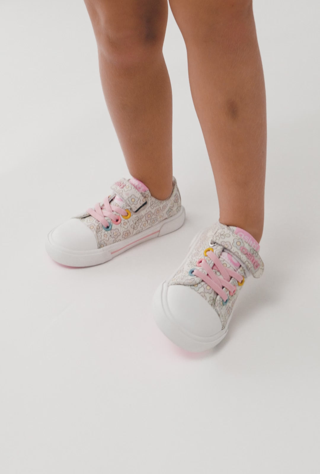 Load video: Multi Glow Dark Baby Sneakers