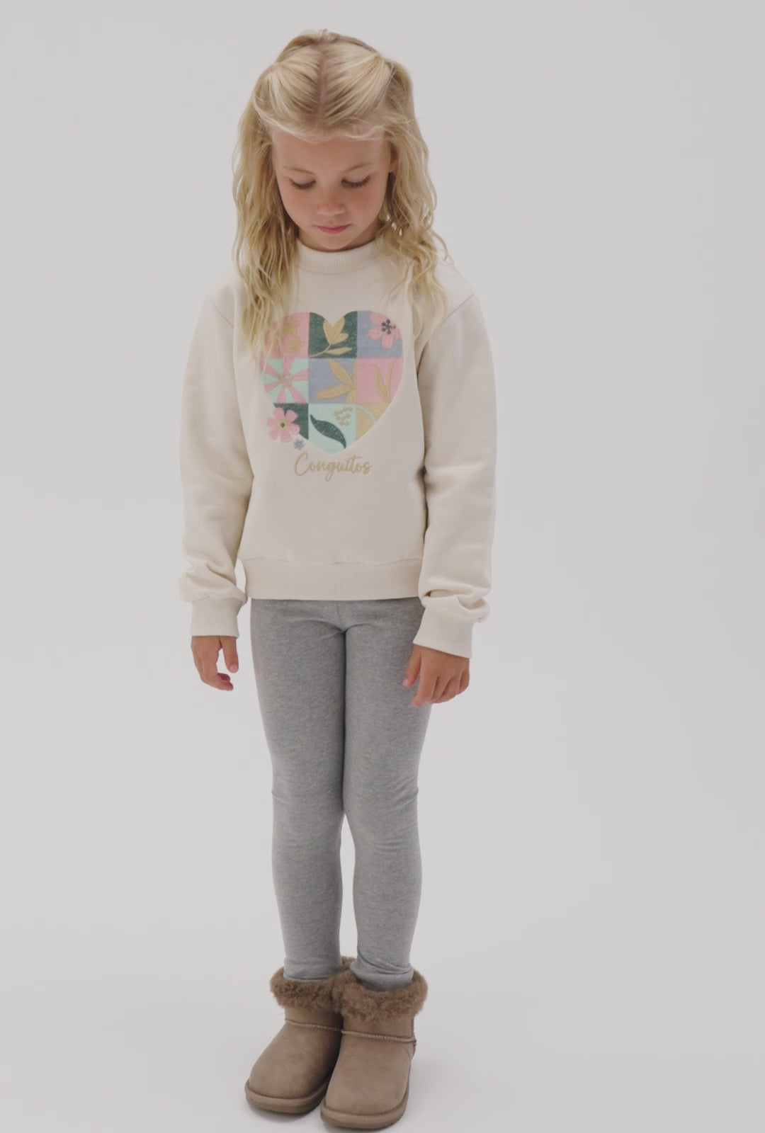 Charger la vidéo : Sweat Beige avec Logo