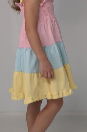 Multicolour Ruffles Dress