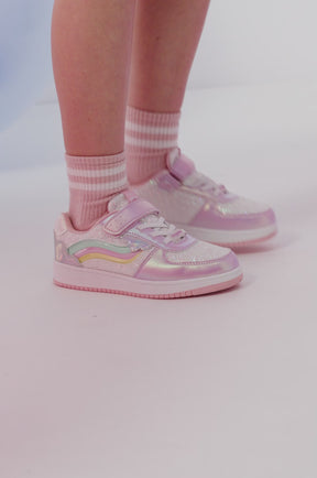 Sneakers con luci Arcobaleno Rosa