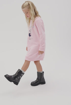 Botas Biker Corazones Negras