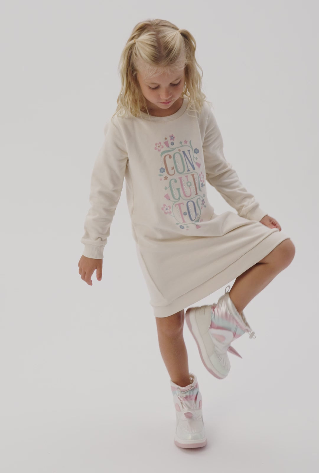 Cargar video: Botas de Nylon Unicornio Rosas