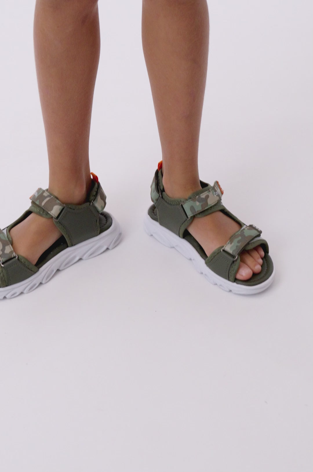 Load video: Green With Lights Sport Sandals