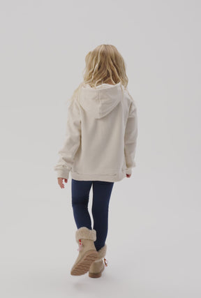 Botas de Felpa Adorno Beige
