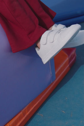 White Goflex Respectful Sport School Shoes
