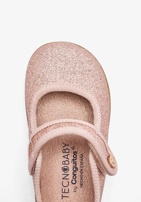 TECNOBABY ZAPATOS / BAILARINAS Pink Respectful Glitter Mary Janes
