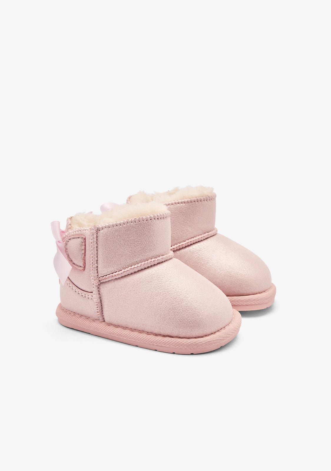 TECNOBABY ZAPATOS / BOTAS Y BOTINES / AUSTRALIANA Pale Pink Respectful Bow Australian Boots