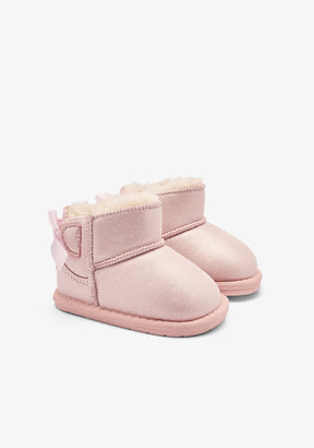 TECNOBABY ZAPATOS / BOTAS Y BOTINES / AUSTRALIANA Pale Pink Respectful Bow Australian Boots