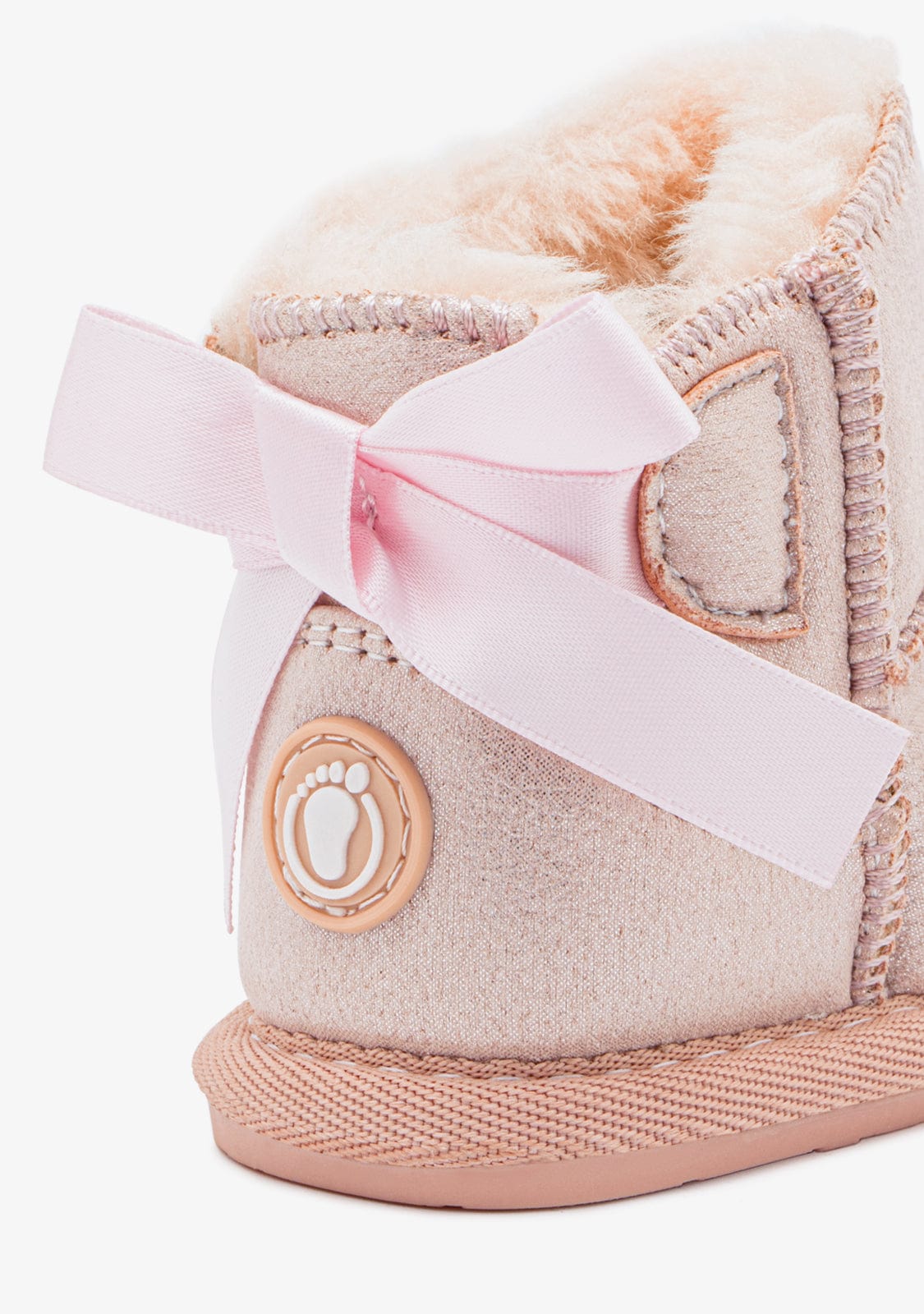 TECNOBABY ZAPATOS / BOTAS Y BOTINES / AUSTRALIANA Pale Pink Respectful Bow Australian Boots