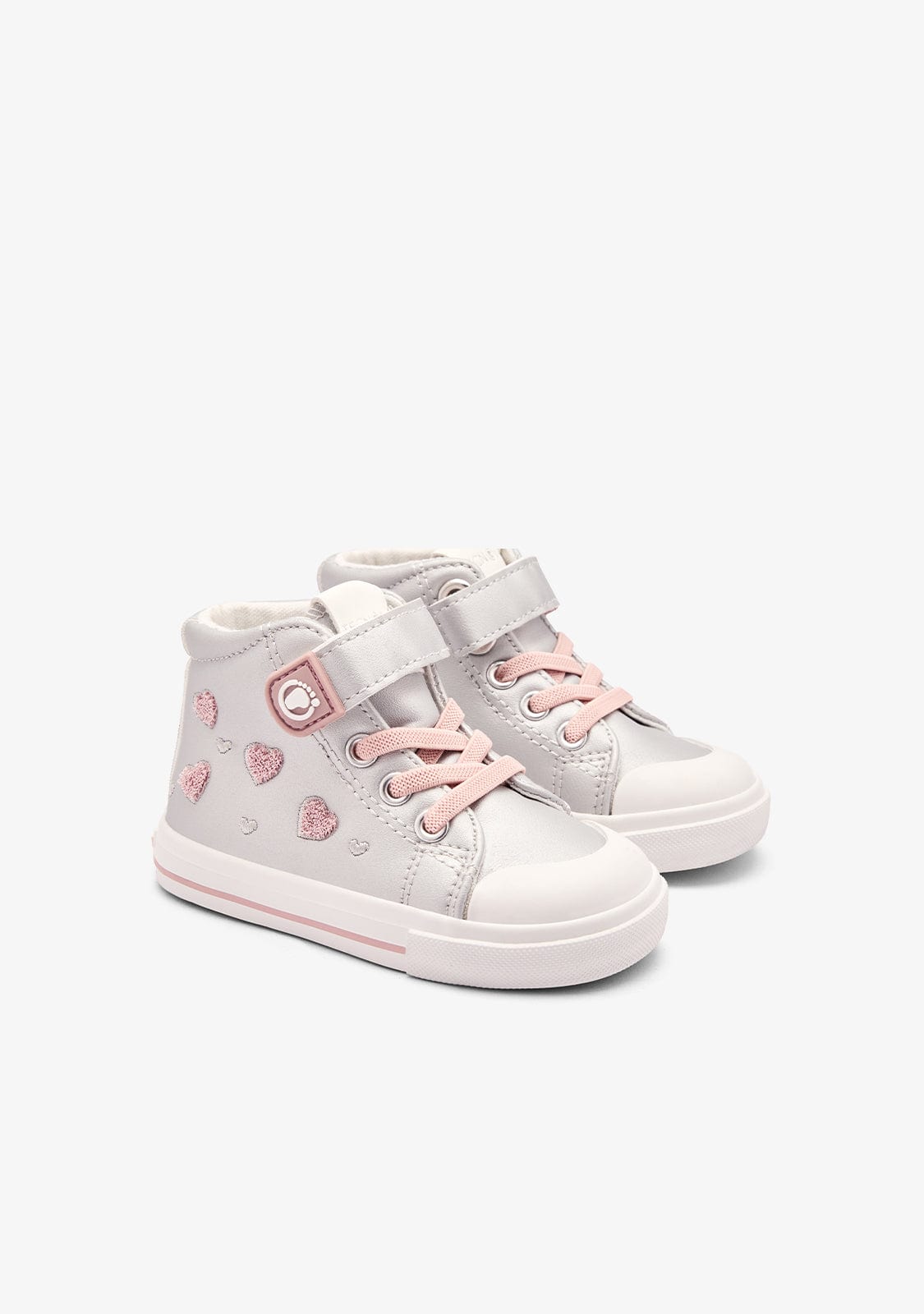 TECNOBABY ZAPATOS / SNEAKERS / BASKET Silver Respectful Heart High Sneakers