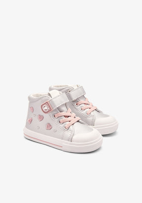 TECNOBABY ZAPATOS / SNEAKERS / BASKET Silver Respectful Heart High Sneakers