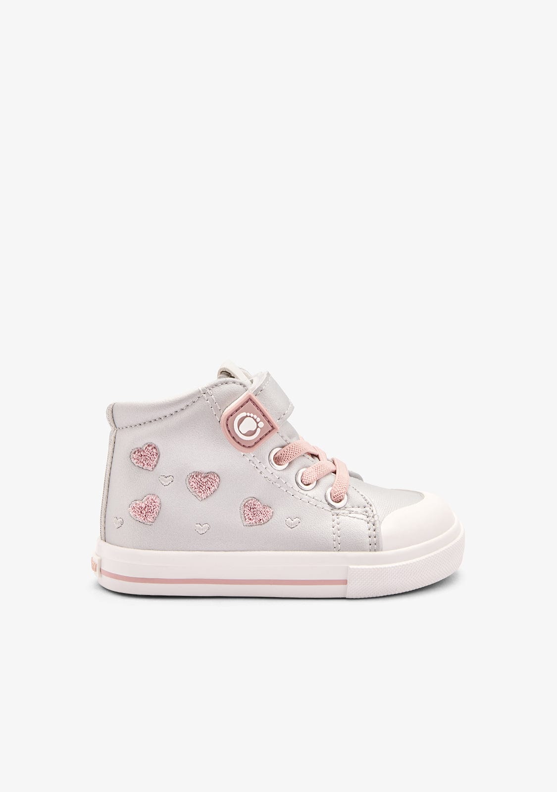 TECNOBABY ZAPATOS / SNEAKERS / BASKET Silver Respectful Heart High Sneakers