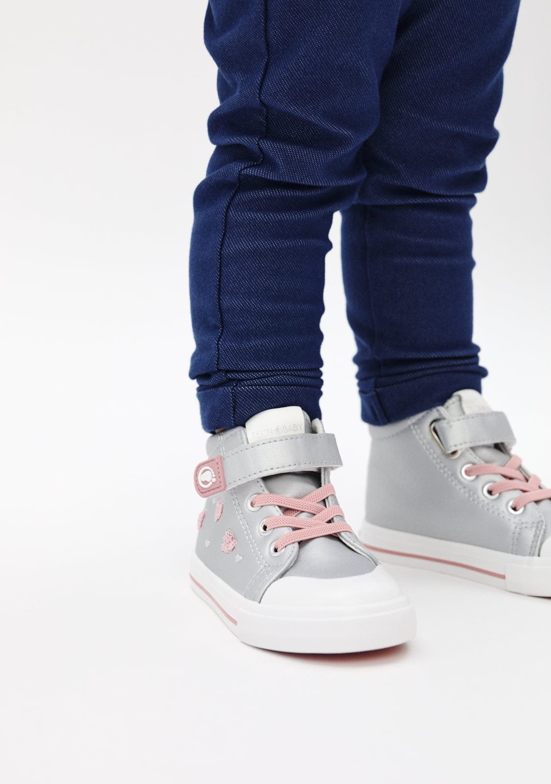 TECNOBABY ZAPATOS / SNEAKERS / BASKET Silver Respectful Heart High Sneakers