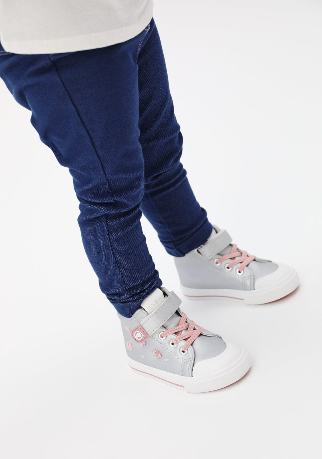TECNOBABY ZAPATOS / SNEAKERS / BASKET Silver Respectful Heart High Sneakers