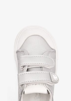 TECNOBABY ZAPATOS / SNEAKERS / BASKET Silver Respectful Low Double Strap Sneakers