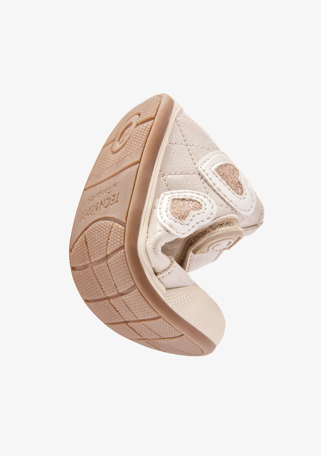 TECNOBABY ZAPATOS / SNEAKERS Beige Respectful Hearts Patent Casual Sneakers