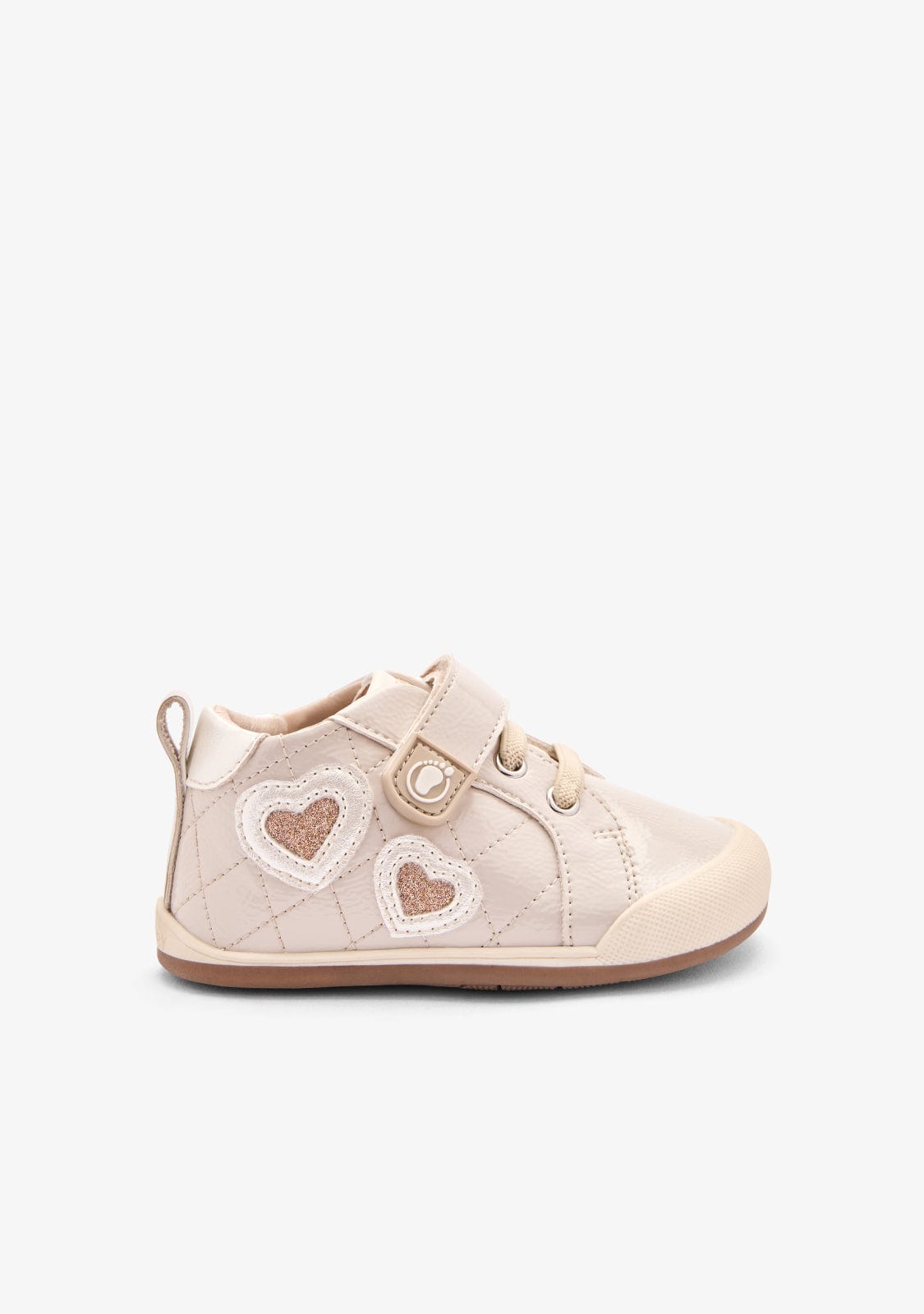 TECNOBABY ZAPATOS / SNEAKERS Beige Respectful Hearts Patent Casual Sneakers