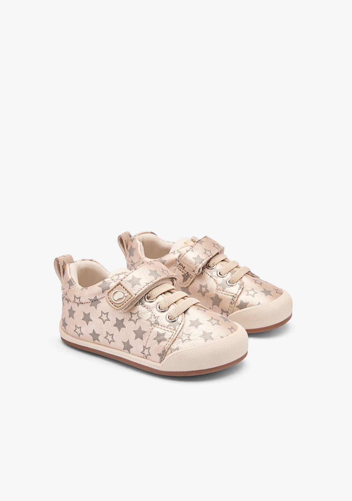 TECNOBABY ZAPATOS / SNEAKERS Gold/Grey Respectful Stars Casual Sneakers