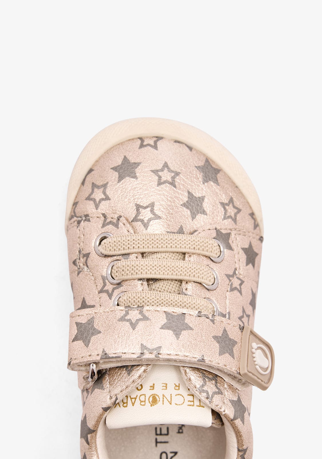 TECNOBABY ZAPATOS / SNEAKERS Gold/Grey Respectful Stars Casual Sneakers