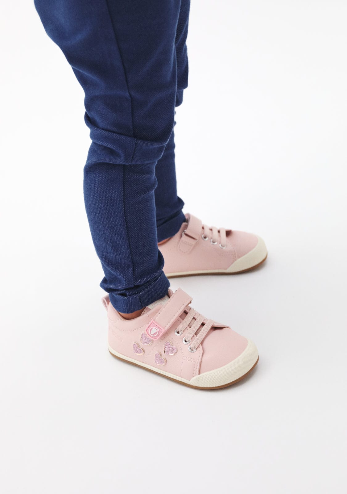 TECNOBABY ZAPATOS / SNEAKERS Pink Shiny Hearts Respectful Sneakers