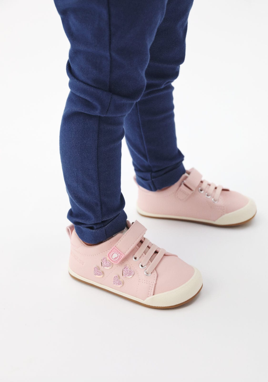 TECNOBABY ZAPATOS / SNEAKERS Pink Shiny Hearts Respectful Sneakers